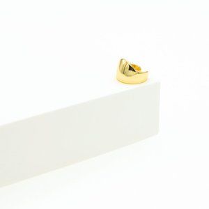 Minimalist Curved Ear Cuff 18K Gold S925